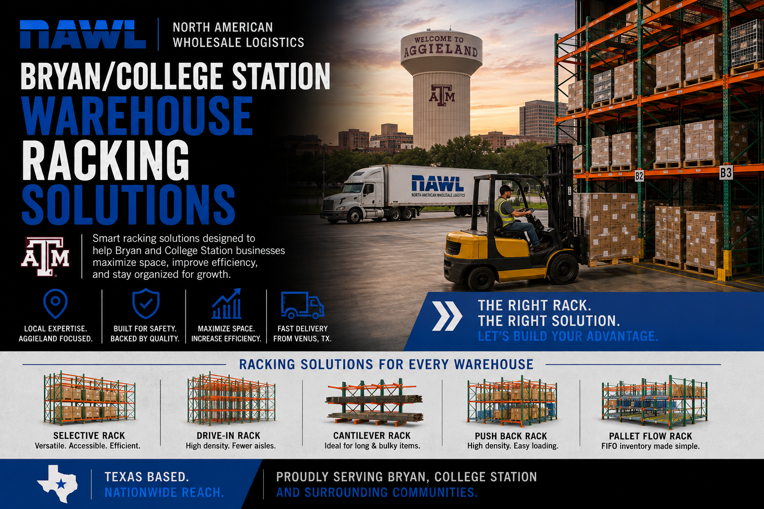Bryan/College Station Warehouse Racking Solutions