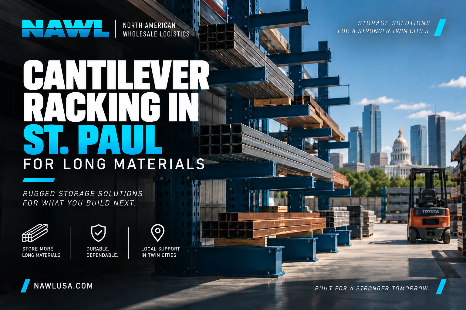 Cantilever Racking in St. Paul