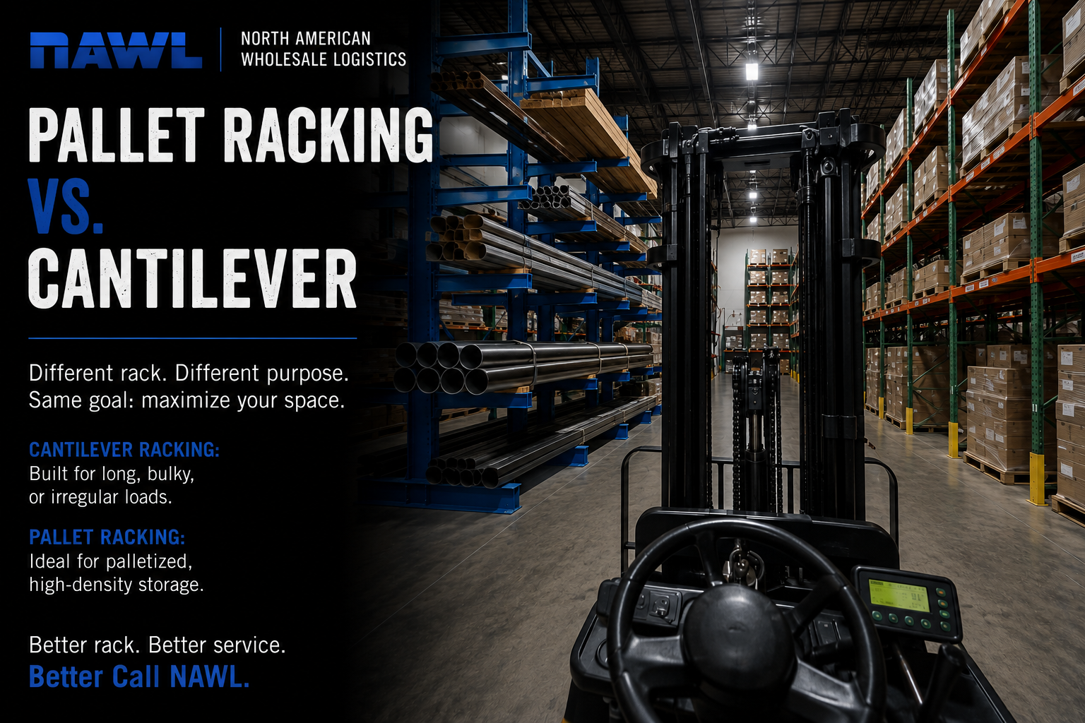 Cantilever vs. Pallet Rack: Choosing the Right Solution