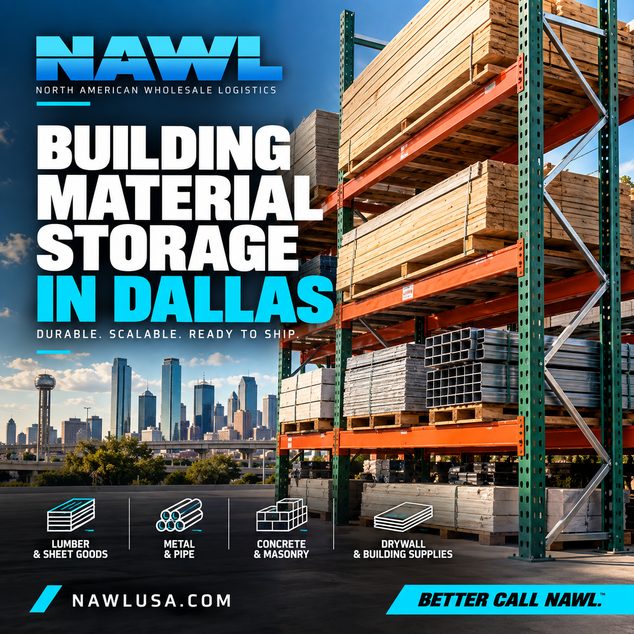 Building Material Storage in Dallas