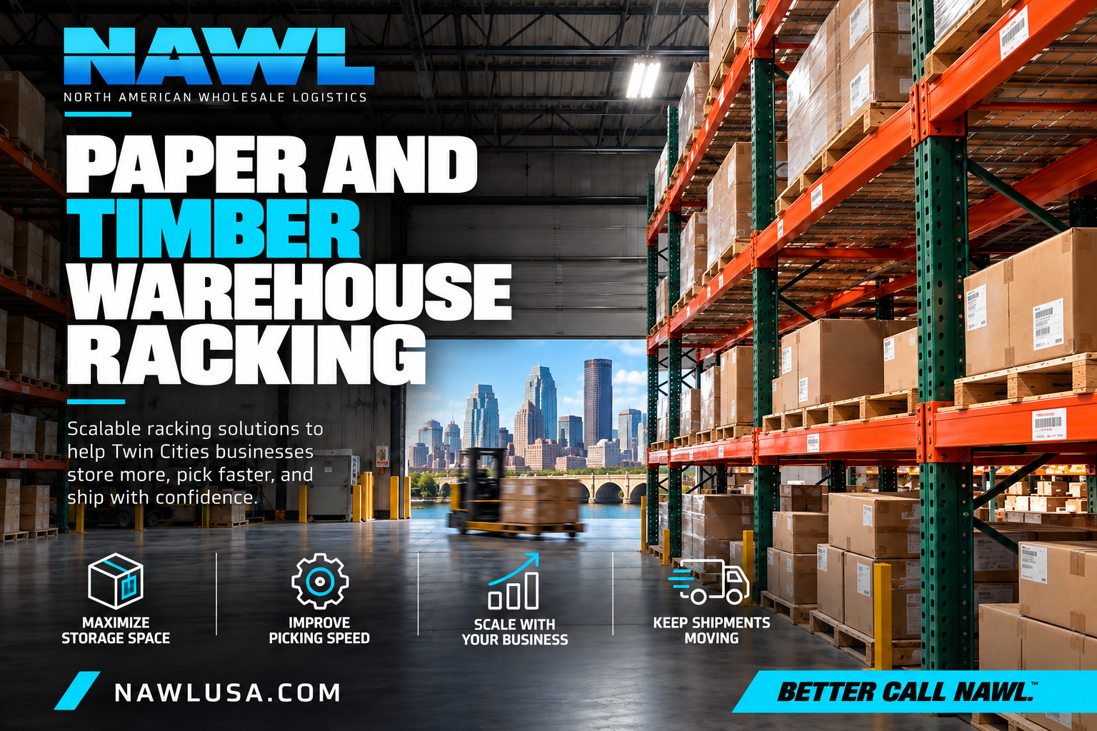 Paper and Timber Warehouse Racking
