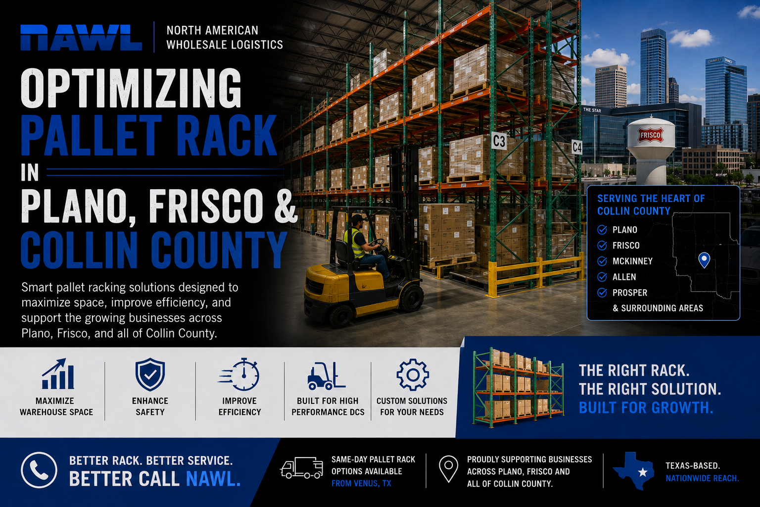 Optimizing Pallet Rack in Plano, Frisco & Collin County