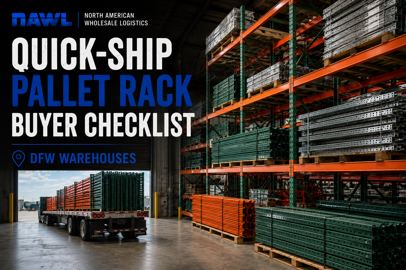 Quick-Ship Pallet Rack Buyer Checklist: DFW Warehouses
