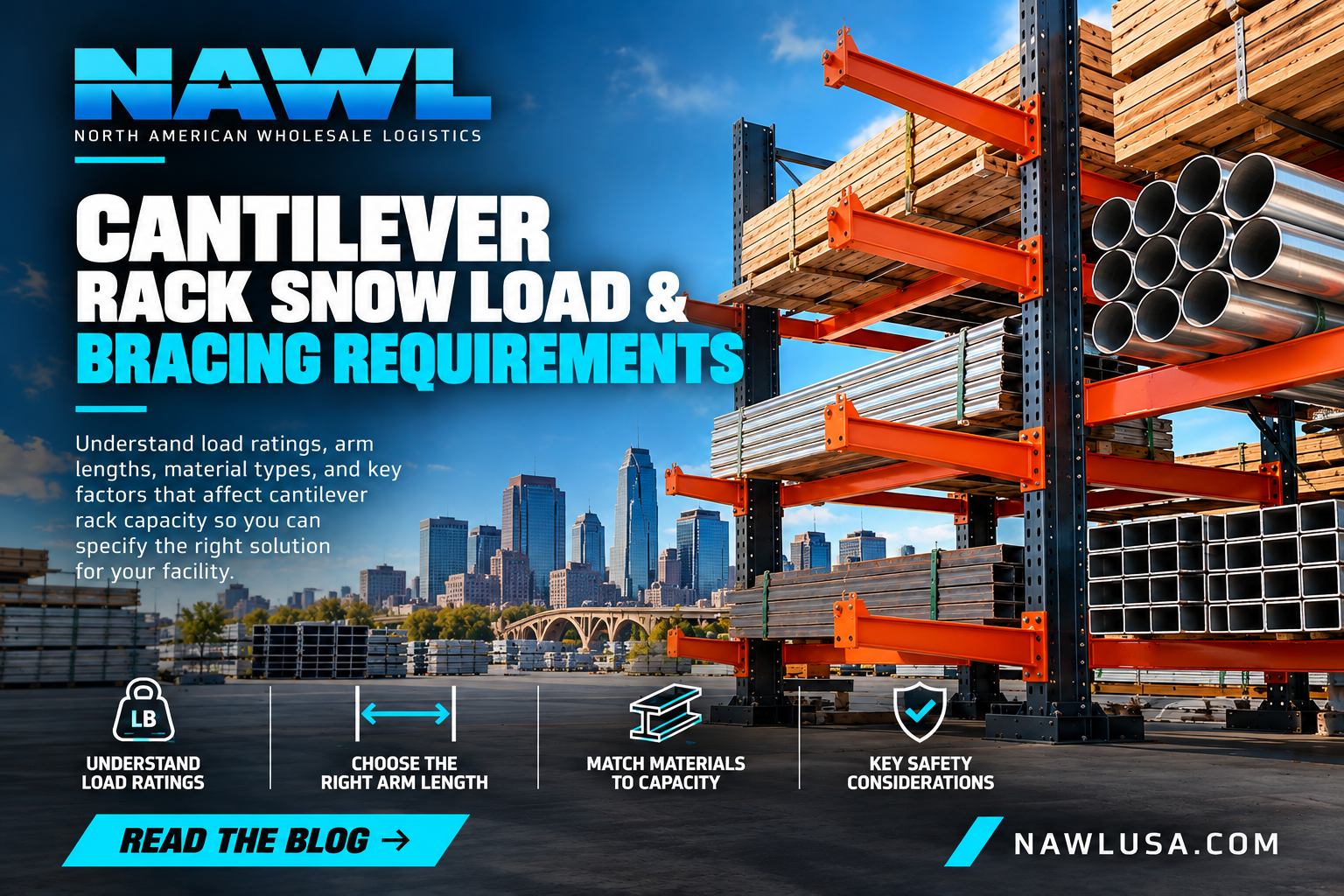 Cantilever Rack Snow Load & Bracing Requirements