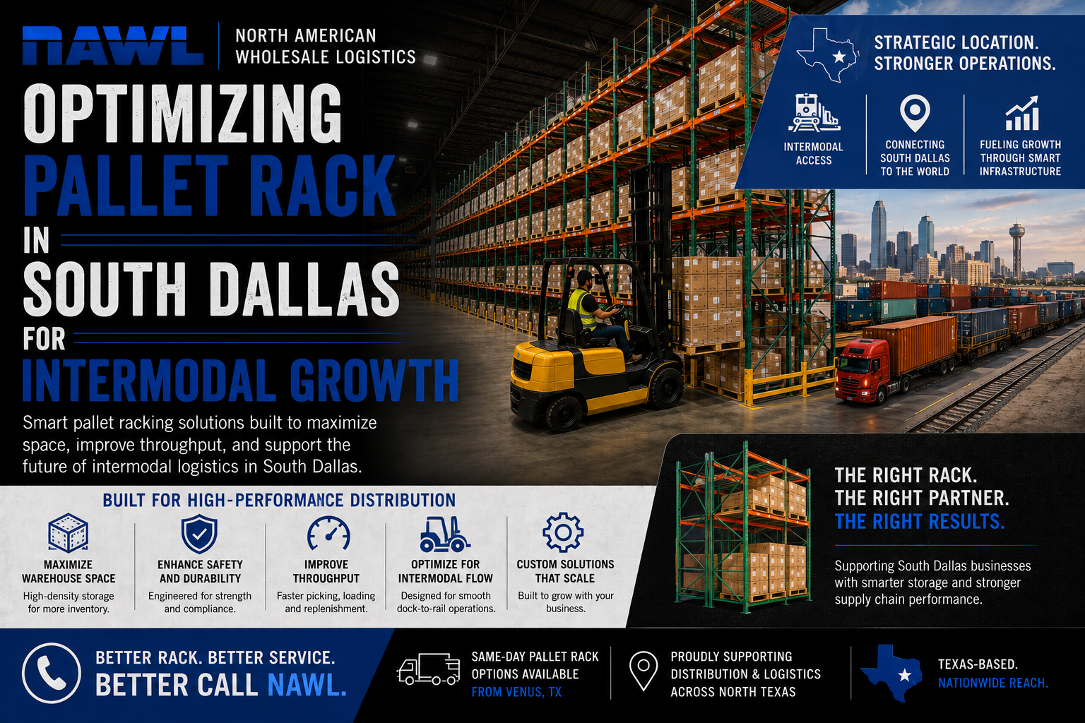 Optimizing Pallet Rack in South Dallas for Intermodal Growth
